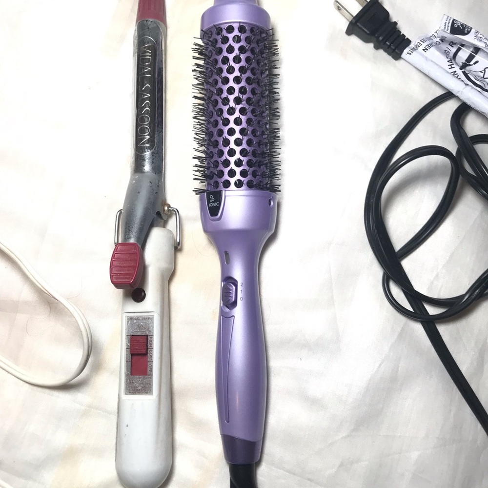 Hot Air Round Brush Styler and Curling Iron for Women